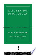 Cover of Descriptive Psychology