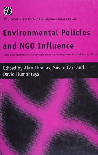 Cover of Environmental policies and NGO influence
