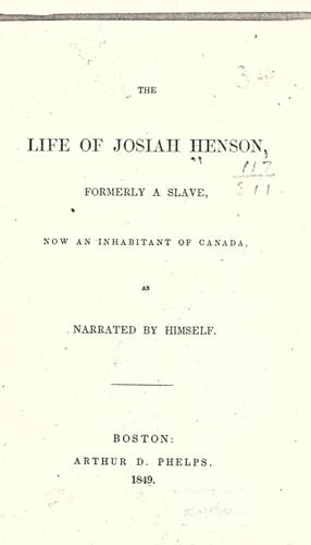 Cover of Father Henson's Story of His Own Life