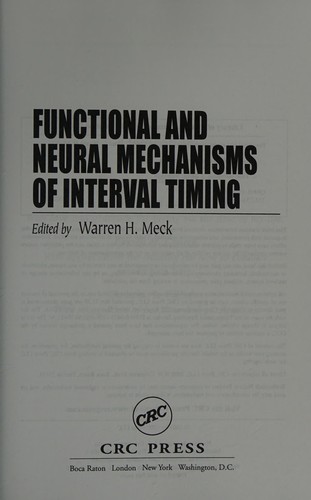 Cover of Functional and neural mechanisms of interval timing