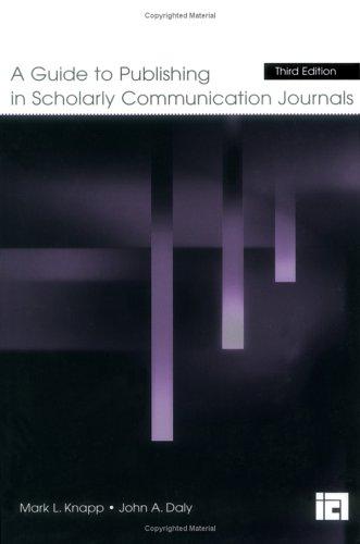 Cover of A guide to publishing in scholarly communication journals