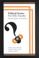 Cover of Ethical issues for ESL faculty