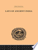 Cover of Lays of Ancient India