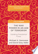 Cover of The War Power in an Age of Terrorism