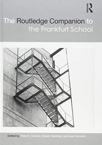 Cover of The Routledge Companion to the Frankfurt School