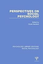 Cover of Psychology Library Editions