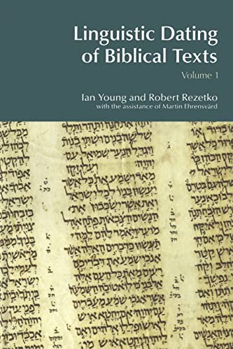 Cover of Linguistic dating of biblical texts