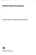 Cover of Studies in discourse analysis