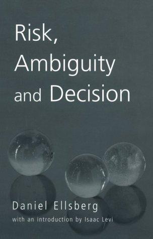 Cover of Risk, ambiguity, and decision