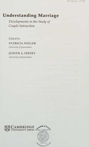 Cover of Understanding marriage