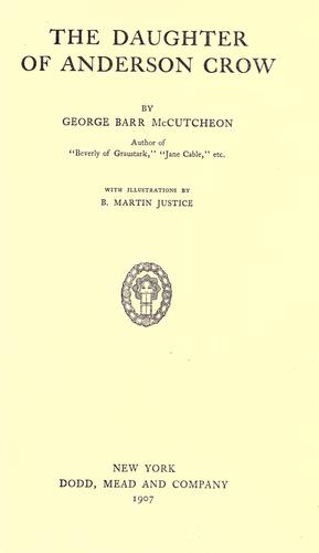 Cover of The daughter of Anderson Crow