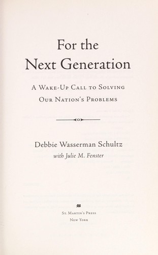 Cover of For the next generation