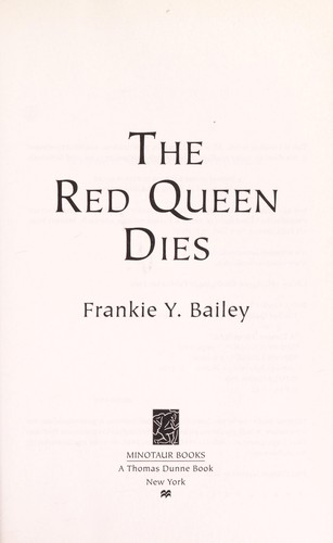 Cover of The Red Queen Dies: A Mystery