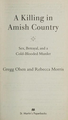 Cover of A killing in Amish country