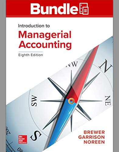 Cover of GEN COMBO LOOSELEAF INTRODUCTION TO MANAGERIAL ACCOUNTING; CONNECT AC