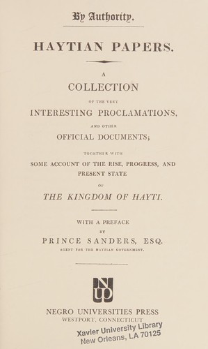 Cover of Haytian papers