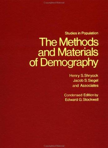 Cover of The methods and materials of demography