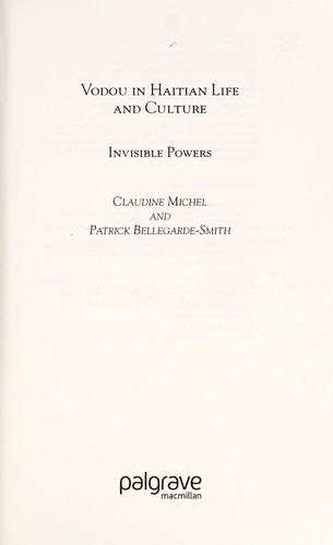 Cover of Vodou in Haitian life and culture