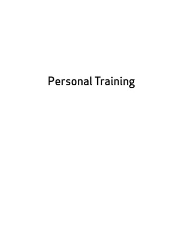 Cover of Personal training