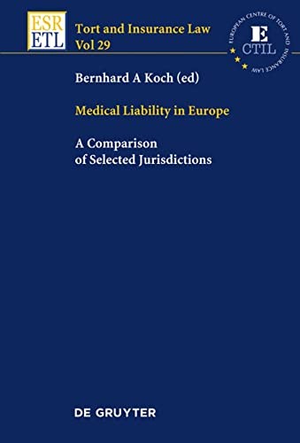 Cover of Medical liability in Europe