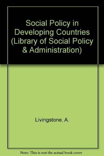 Cover of Social policy in developing countries