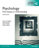 Cover of Psychology: From Inquiry to Understanding, Global Edition