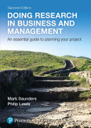 Cover of Doing Research in Business and Management