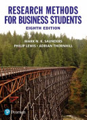 Cover of Research methods for business students
