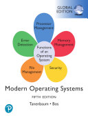 Cover of Modern Operating Systems, Global Edition
