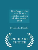 Cover of The Osage Tribe