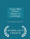 Cover of From Max Weber