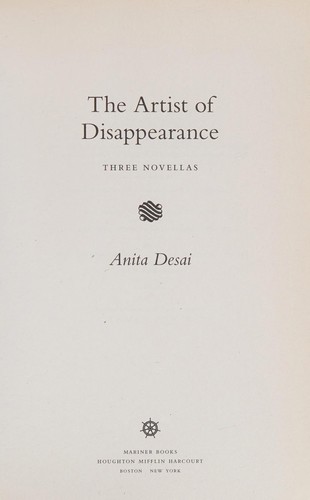 Cover of Artist of Disappearance