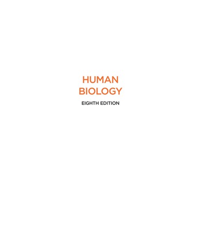 Cover of Human biology