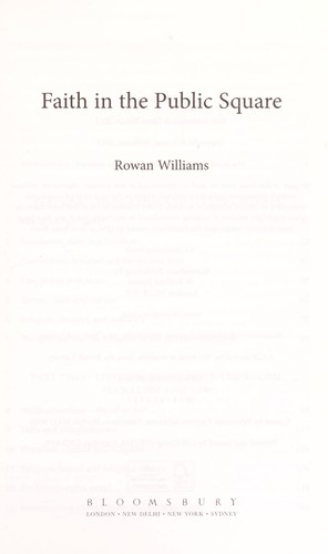 Cover of Faith in the public square