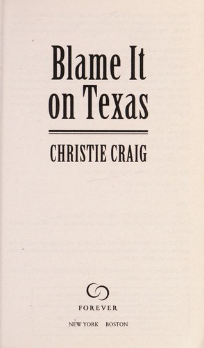 Cover of Blame It on Texas
