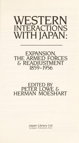 Cover of Western Interactions With Japan
