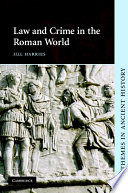 Cover of Law and Crime in the Roman World
