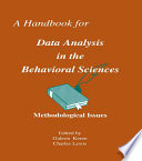 Cover of A Handbook for Data Analysis in the Behaviorial Sciences