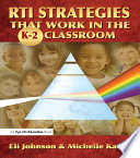 Cover of RTI Strategies that Work in the K-2 Classroom