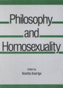 Cover of Philosophy and homosexuality
