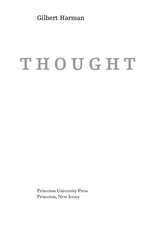 Cover of Thought
