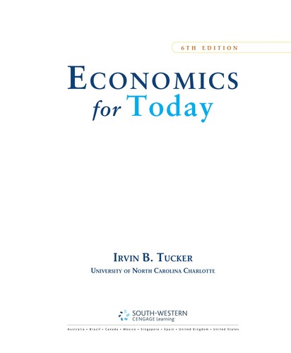 Cover of Economics for today