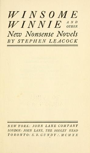 Cover of Winsome Winnie