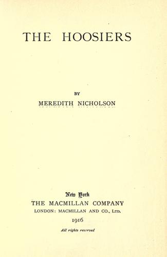 Cover of The Hoosiers
