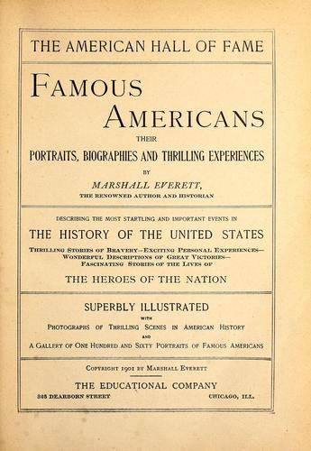 Cover of Famous Americans