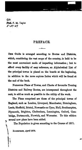Cover of Black's Guide to England and Wales