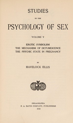 Cover of Studies in the Psychology of Sex, Vol. V
