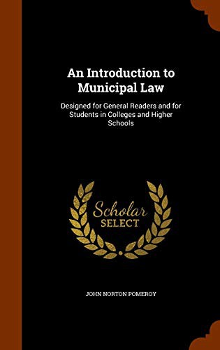 Cover of An Introduction to Municipal Law