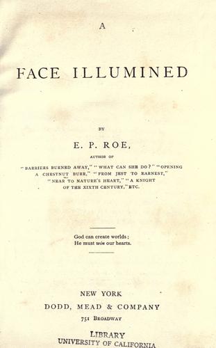 Cover of A Face Illumined