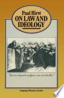 Cover of On Law and Ideology